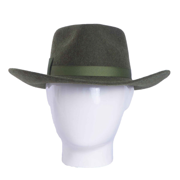 Dixie, Wool Felt Hat, Olive