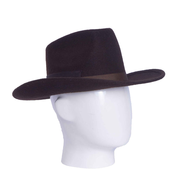 Willow, Wool Felt Cowboy Hat, Choc Brown