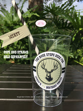 Load image into Gallery viewer, Deer Hunting Birthday Party Beverage Cups Plastic Drink Buck Elk Hunting Boy 1st 4th 5th 6th 7th 8th 9th Boogie Bear Invitations Wyatt Theme