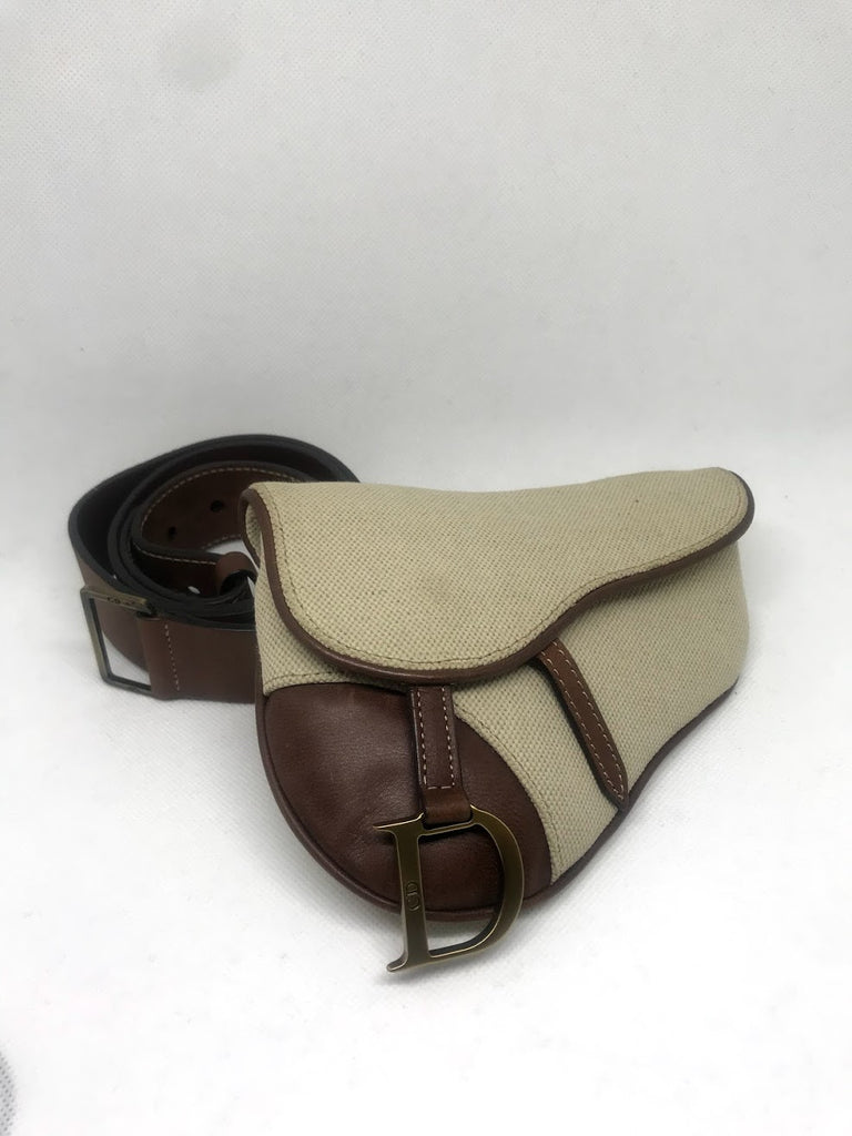 vintage dior saddle belt bag