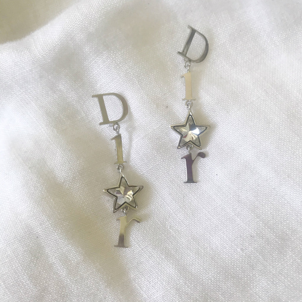 dior star earrings