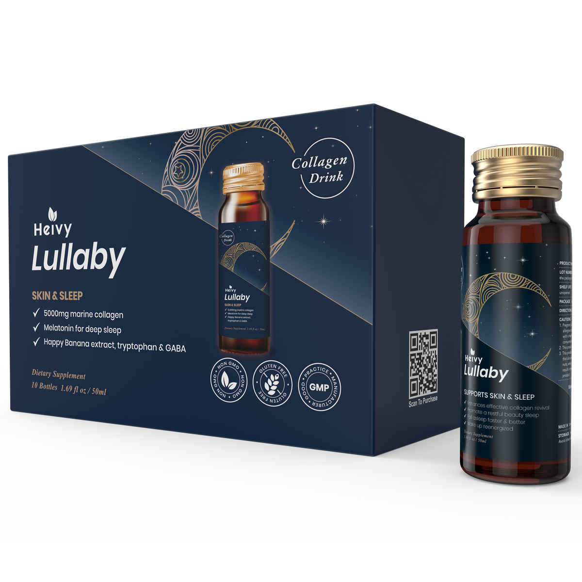 Heivy Lullaby Collagen Drink for Beauty & Sleep