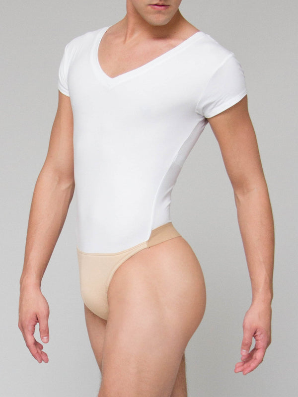 OCTAVE-Microfiber Men's Full Tank Leotard With Attached Full Seat