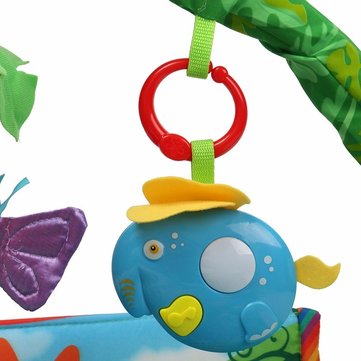 Rainforest Musical Baby Infant Activity Gym Floor Crawl Play Mat