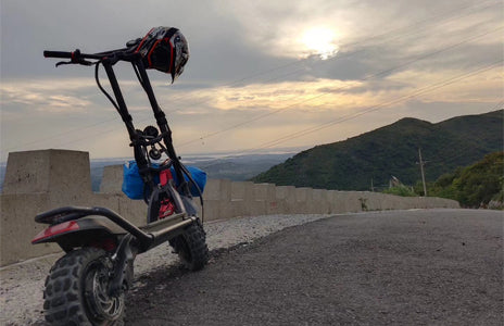 Electric Scooter Wolf Image With Amazing View