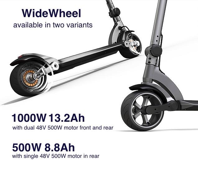 scooter with 2 rear wheels