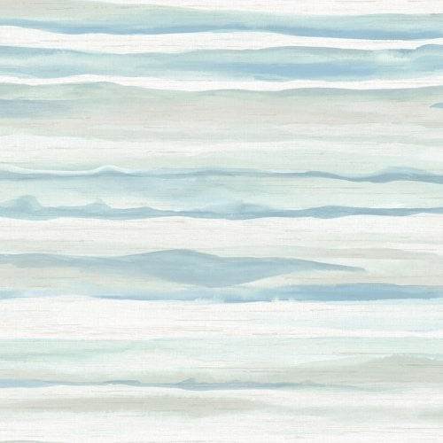 slids Plante nødvendig Seabrook Kentmere Waves Sky Blue And Off-White Wallpaper | DecoratorsBest