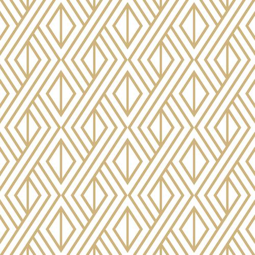 Seabrook Gold Diamond Geometric Gold Wallpaper | DecoratorsBest