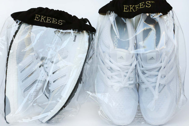 6 EKEES® Travel Shoe Bags - Clear 