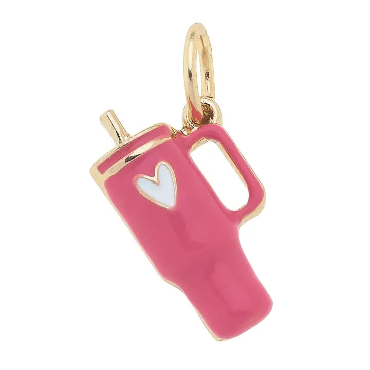 Charmed - Travel Tumbler Cup Charm in Fuchsia
