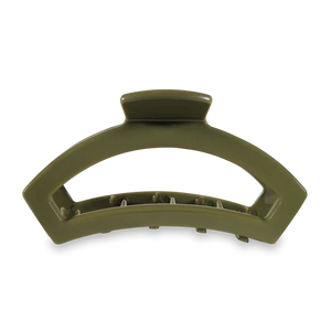 Teleties Large Open Clip - Olive - Preppy Pineapple Boutique