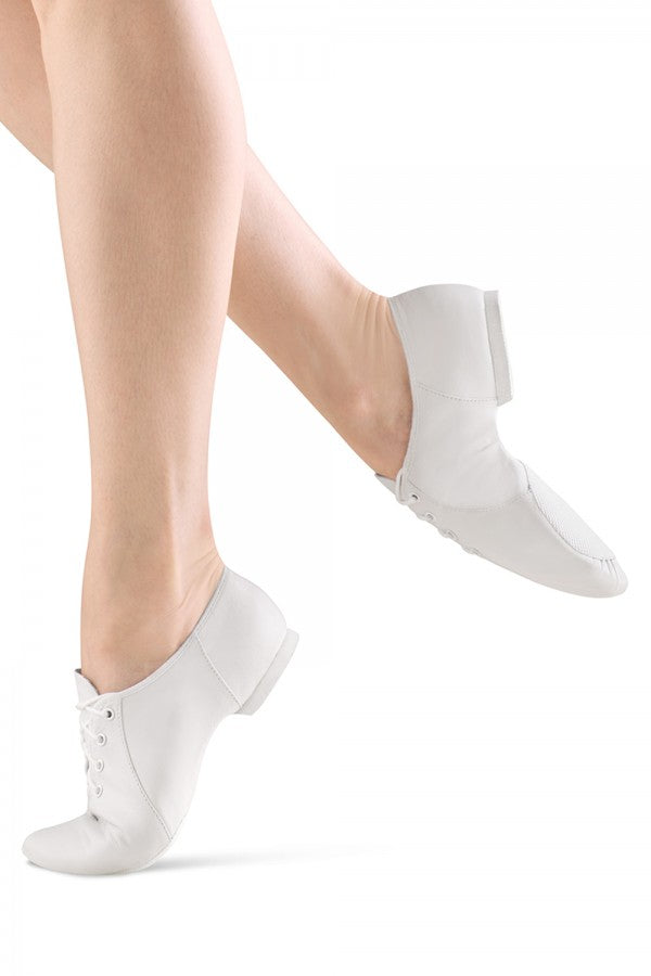 white jazz shoe