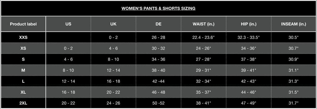 Size Chart - Kids Pants Size Chart PNG Image