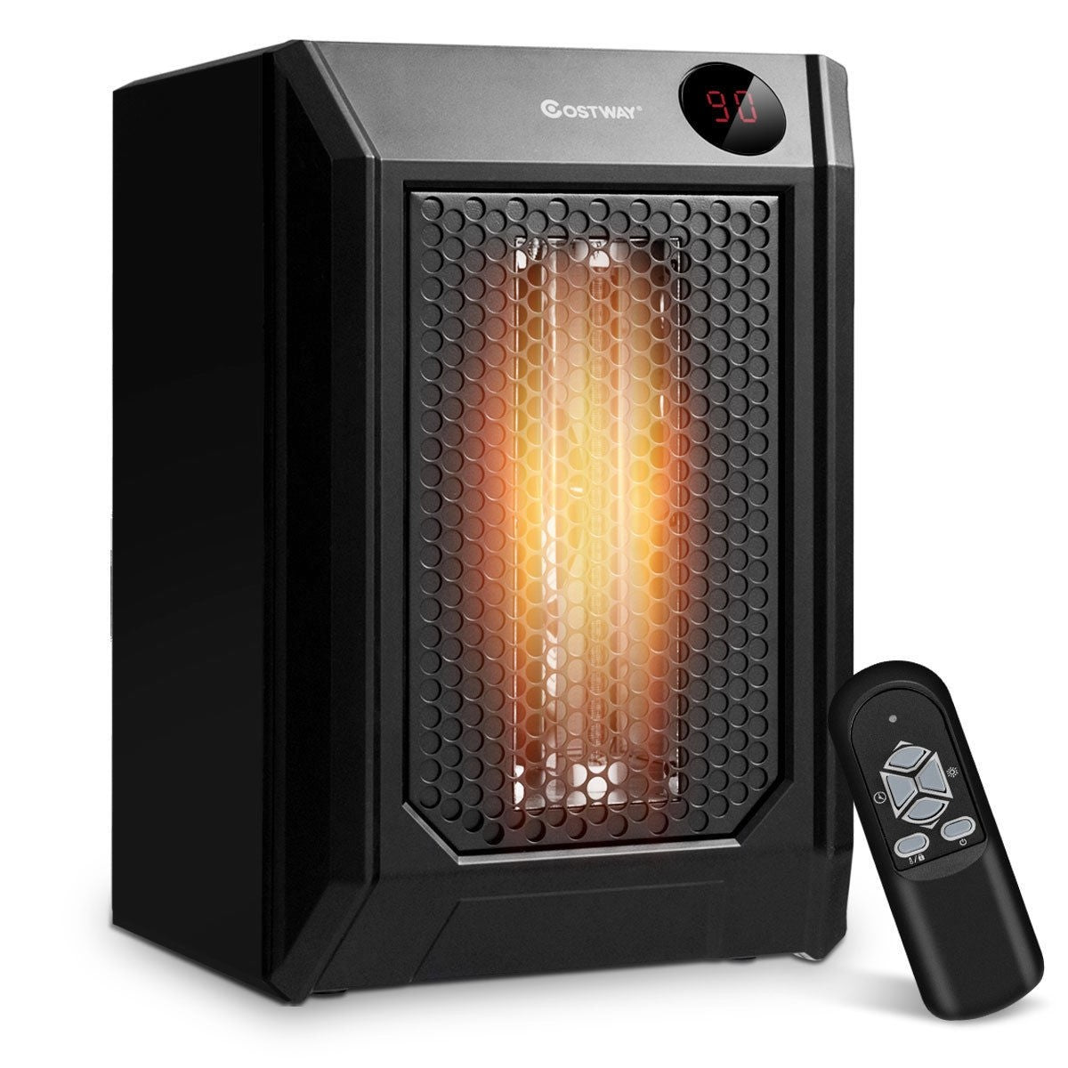 Premium Electric Space Heater Portable Quartz Outdoor Garage Heater for