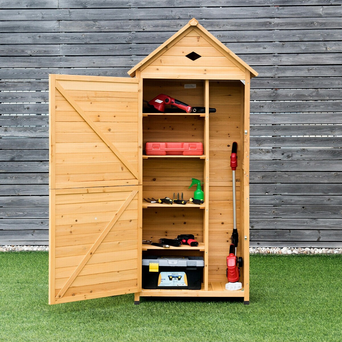 premium outdoor tool storage garden vertical cabinet