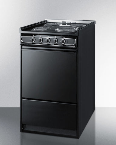 Summit 20" Wide Electric Coil Range