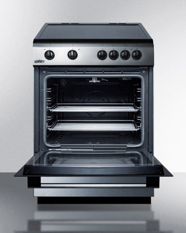 Summit 24" Wide Smooth Top Electric Range