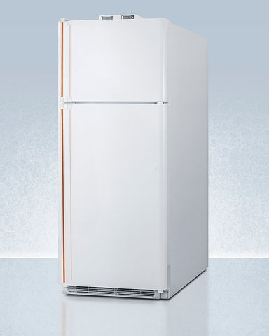 Summit 30" Wide Break Room Refrigerator-Freezer with Antimicrobial Pure Copper Handle