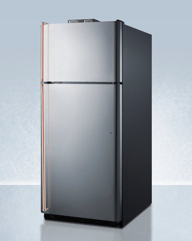 Summit 30" Wide Break Room Refrigerator-Freezer with Antimicrobial Pure Copper Handles