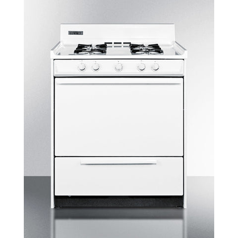 Summit 30" Wide Gas Range