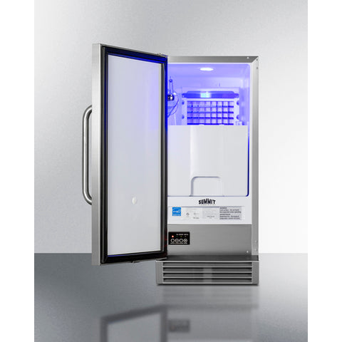 Summit Built-in 50 lb. Clear Icemaker ADA Compliant - BIM44GCSSIFADA