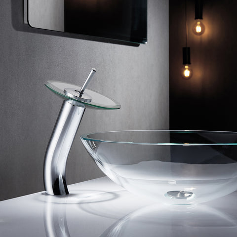 Vinnova Torino Falls Single Hole Bathroom Faucet