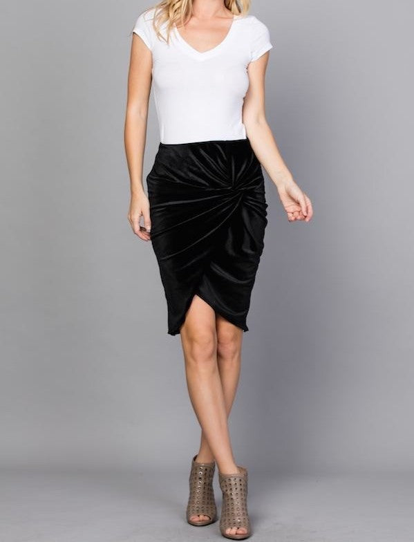 Knot Velvet - Skirt - Koule Aveg – Koulè Avèg