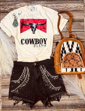 Cowboy Killer Oversized Distressed Tee