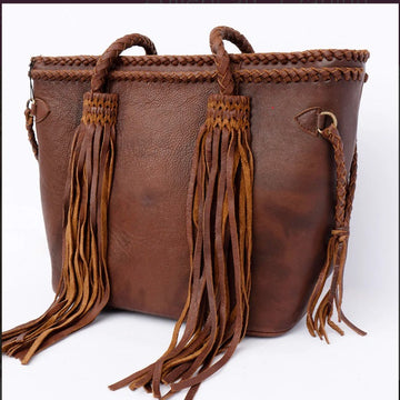 𝕎𝕪𝕒𝕥𝕥 Leather Tassel Tote