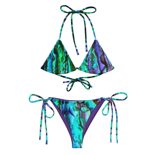 Abalone recycled string bikini