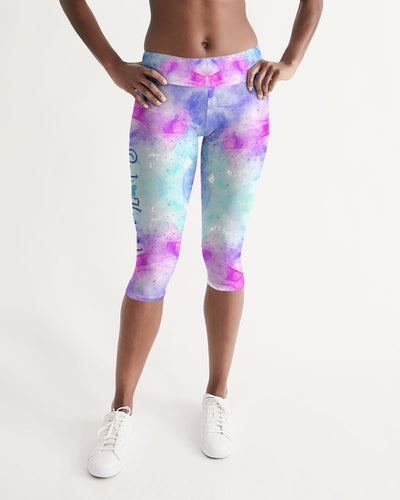 Tie Dye Women's Mid-Rise Capri