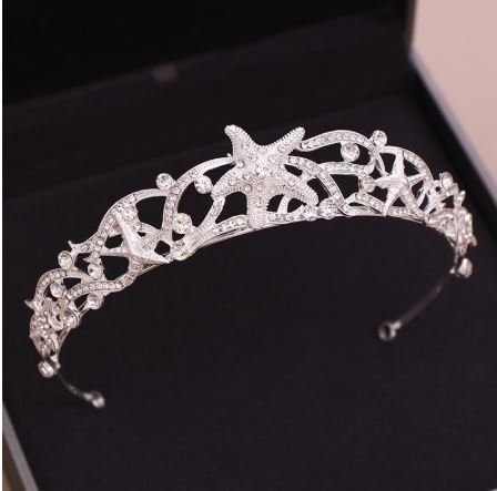 Rhinestone Starfish Tiara Headband