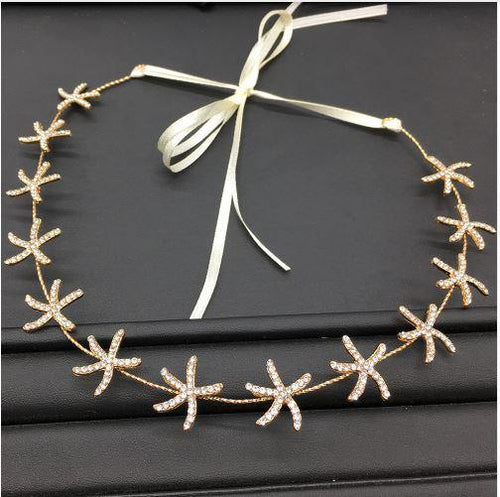 Gold Mermaid Tiara with Starfish - Island Mermaid Tribe