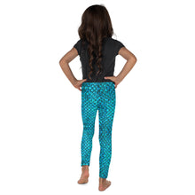 Load image into Gallery viewer, Teal Youth Mermaid Leggings