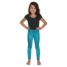 Load image into Gallery viewer, Teal Youth Mermaid Leggings