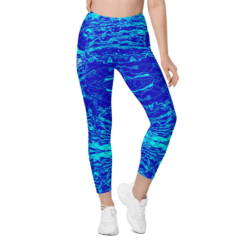 Royal Mermaflage High-Waisted Leggings with pockets