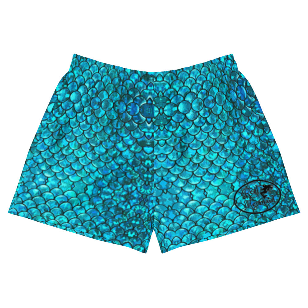 Mermaid Teals Women's Athletic Shorts