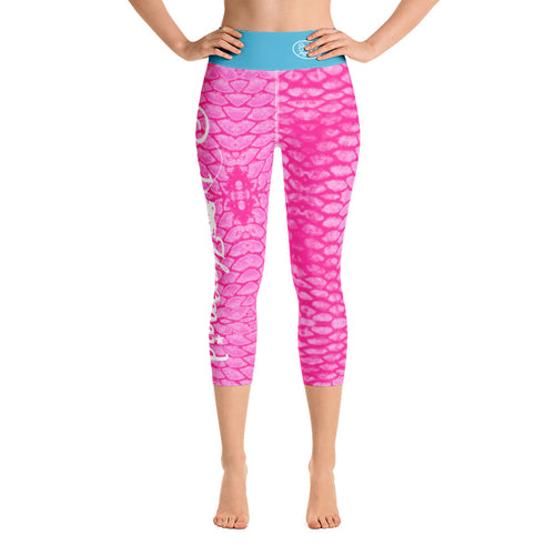 Pink Scale jaysgaragellc Capri Leggings