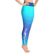 Load image into Gallery viewer, Ombre Blues Fishing Yoga jaysgaragellc Leggings