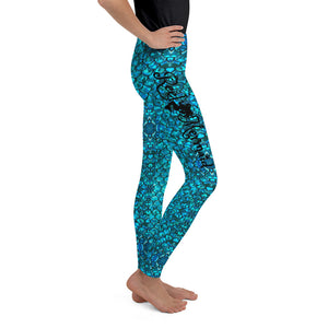 Mermaid Teals Youth Leggings