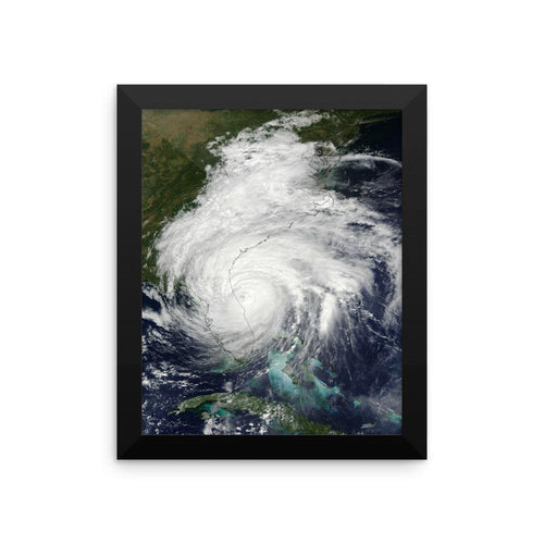 Framed Hurricane Matthew poster - Island Mermaid Tribe