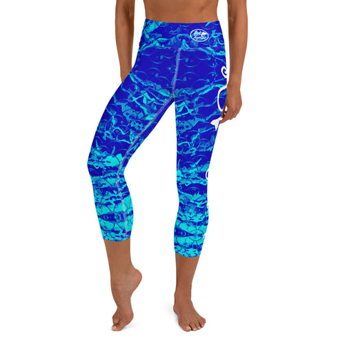 Royal Mermaflage Capri Leggings