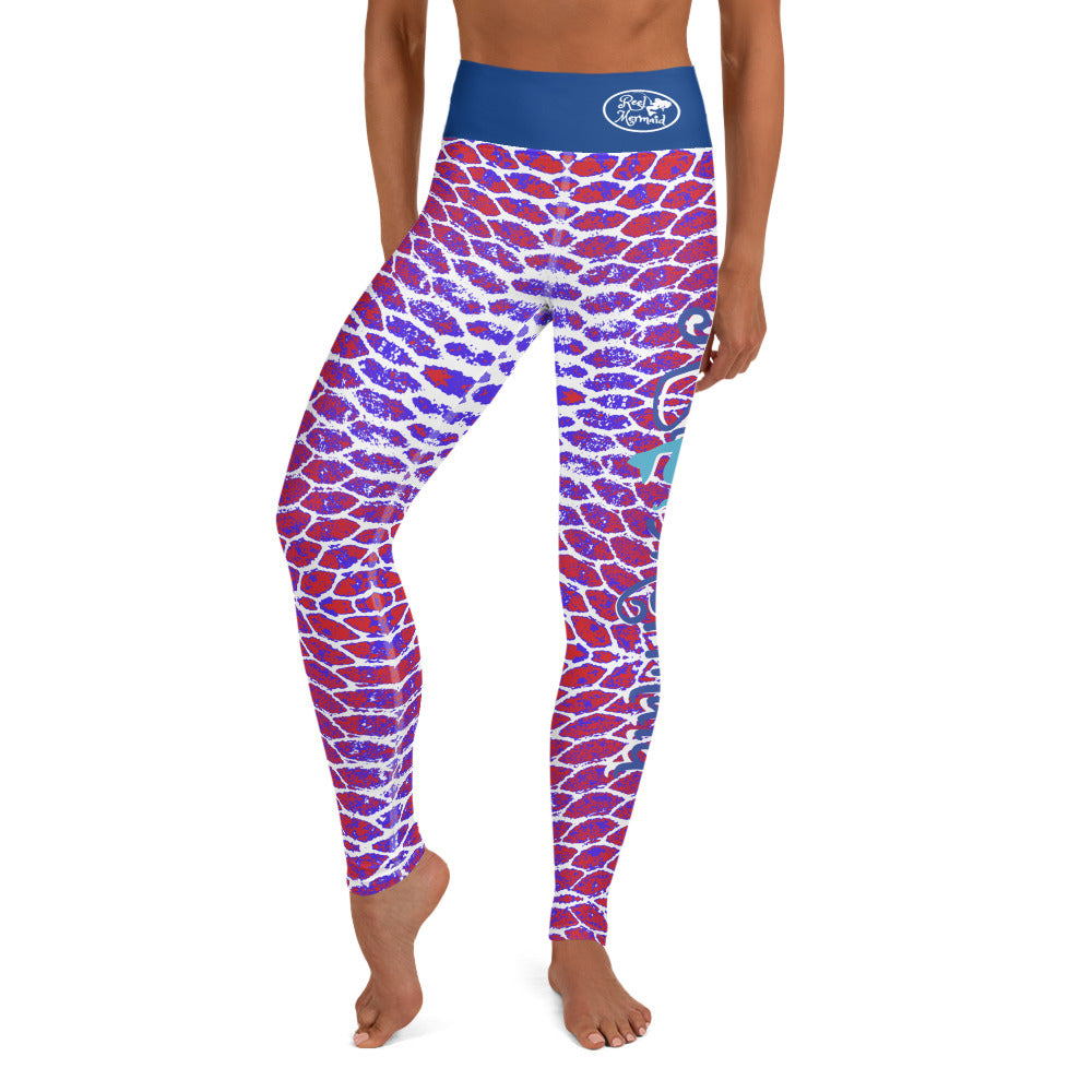 fish scale yoga pants