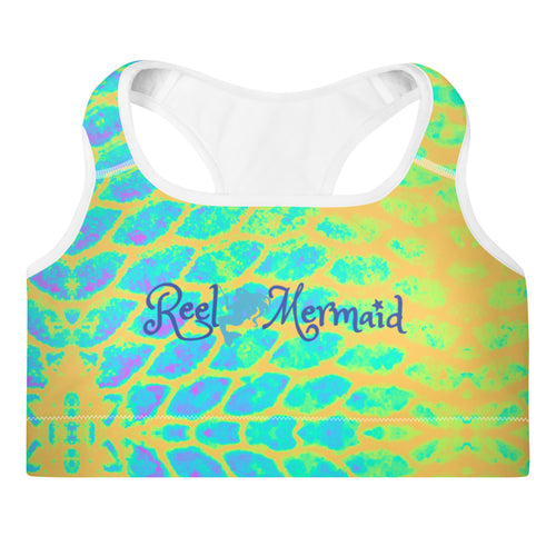 Yellow Tail Padded Sports Bra