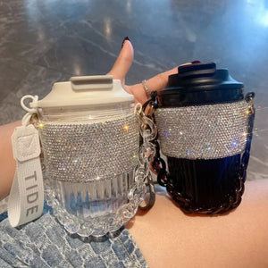 Luxury Rhinestone Portable Water Bottle - My Girlfriend's Closet STL Boutique 