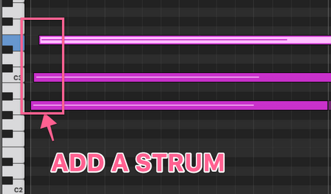 MIDI Chord With Strumming