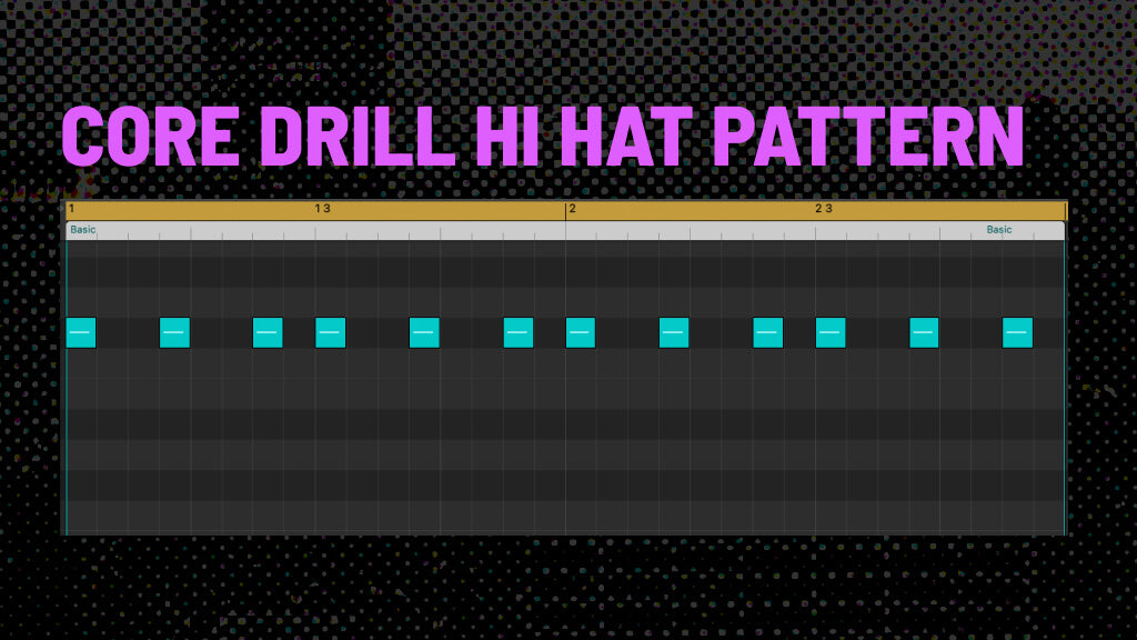 Drill Hi Hat Pattern MIDI