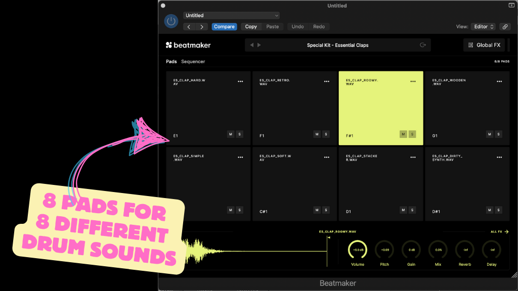 Pad mode in Splice Beatmaker