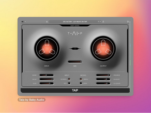 LoFi Drums Setting on the Taip Plugin by Baby Audio