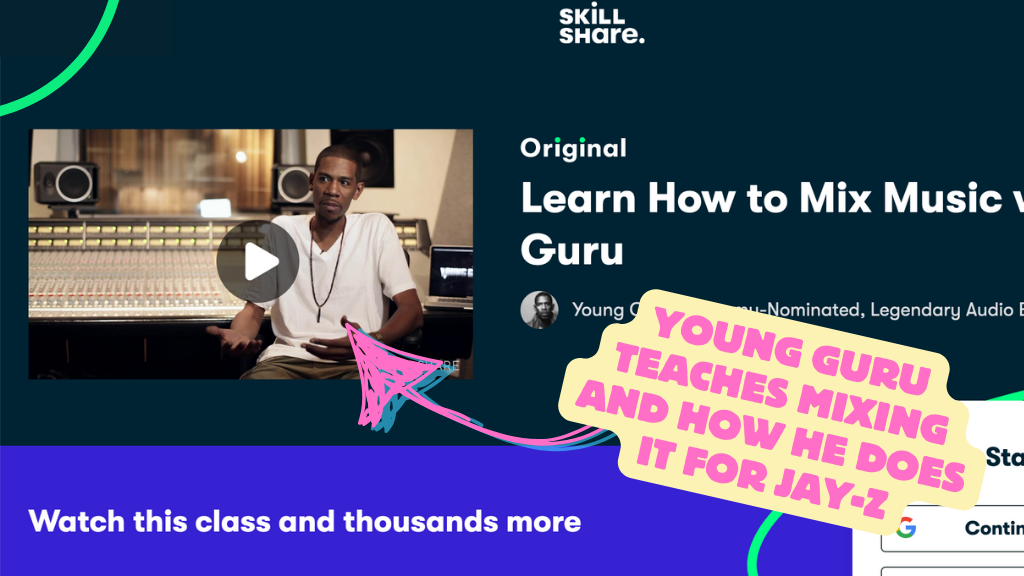 Young Guru Teaches Mixing for Jay-Z on Skillshare